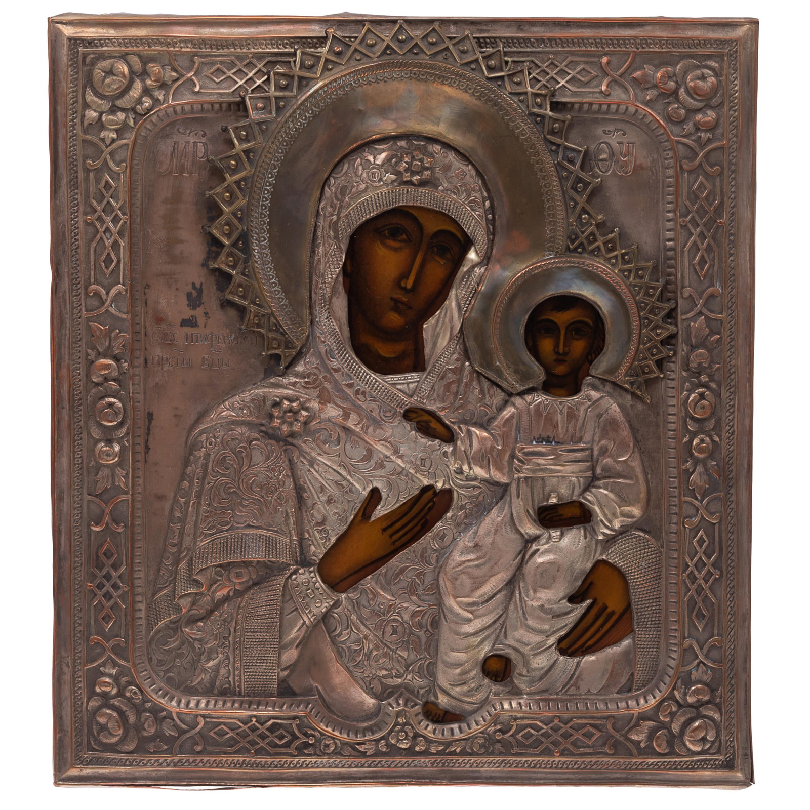 Russian Icon, Tikhvin, Mother of God (1 of 5)
