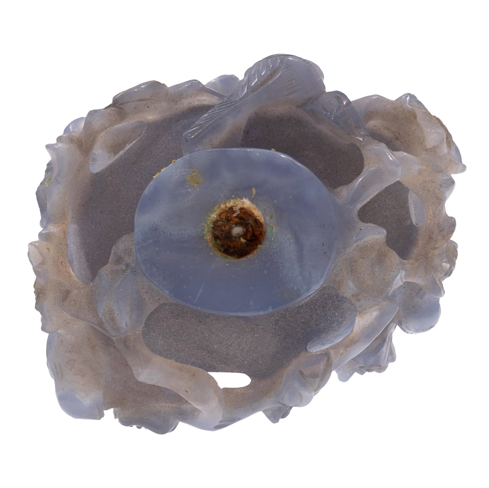 Blue Agate Snuff Bottle - 8