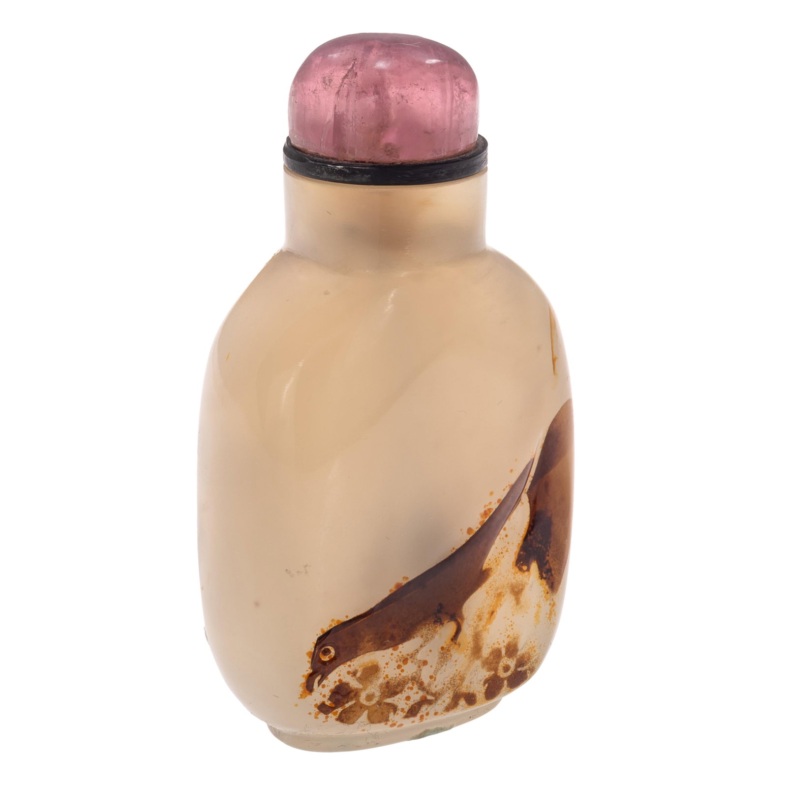 Agate, Bird Catching Insect, Snuff Bottle (1 of 9)