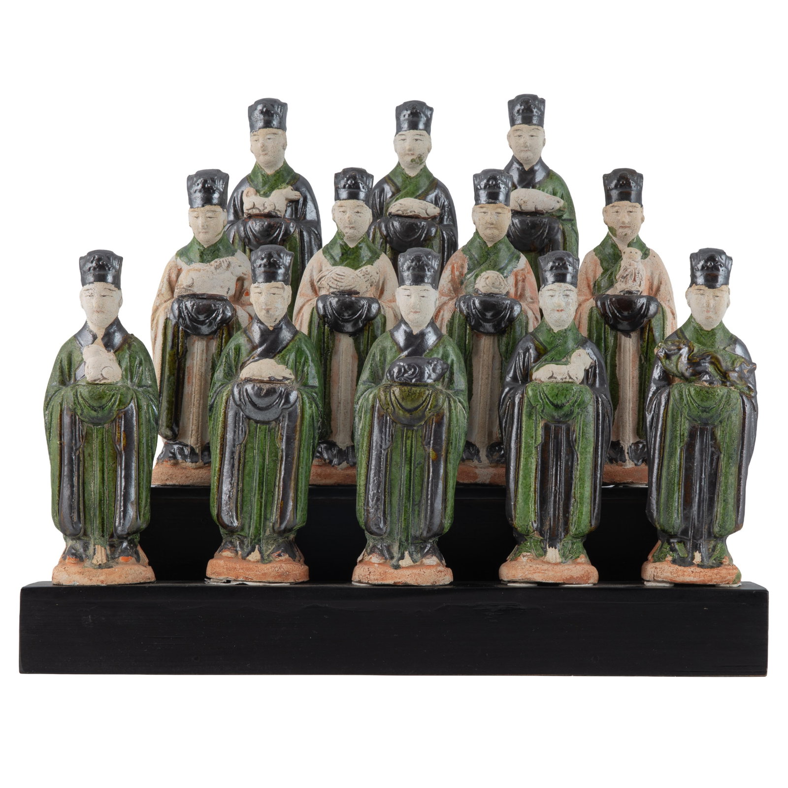 Complete Set of Twelve Chinese Glazed pottery Zodiac figures (1 of 10)