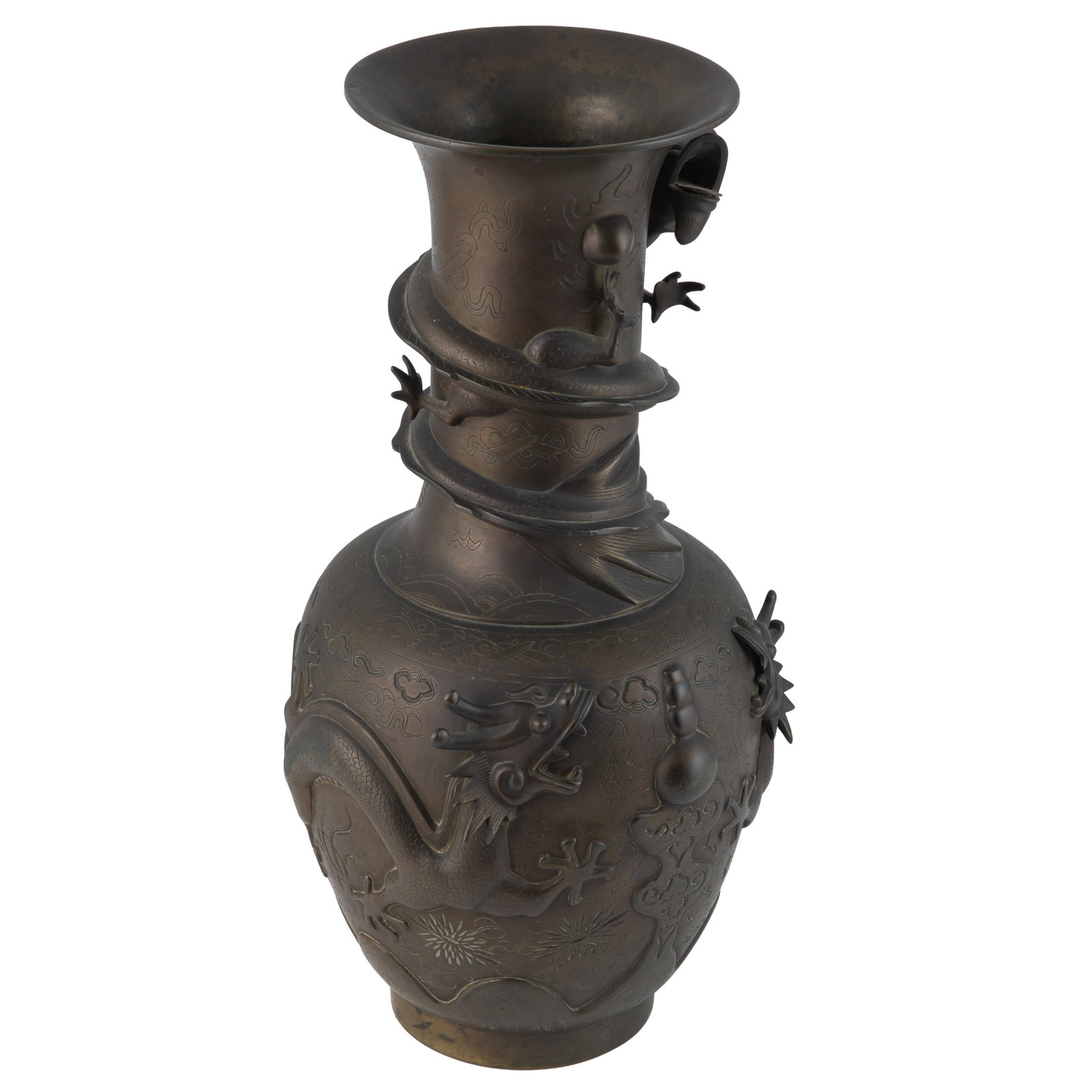 Japanese Bronze Dragon Vase (1 of 11)