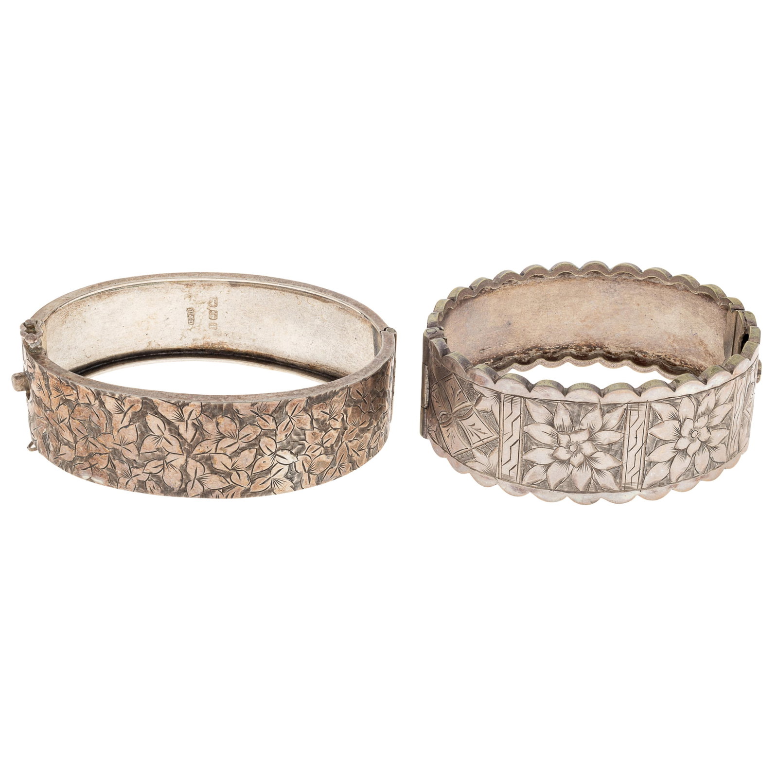 Two Victorian Silver Bracelets - 2