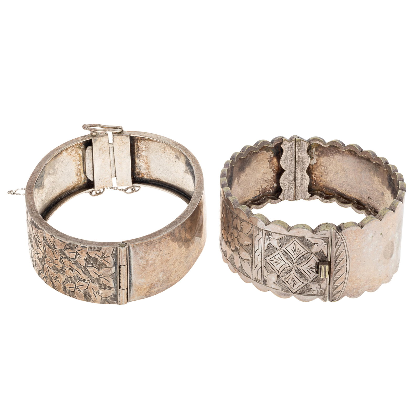 Two Victorian Silver Bracelets - 3