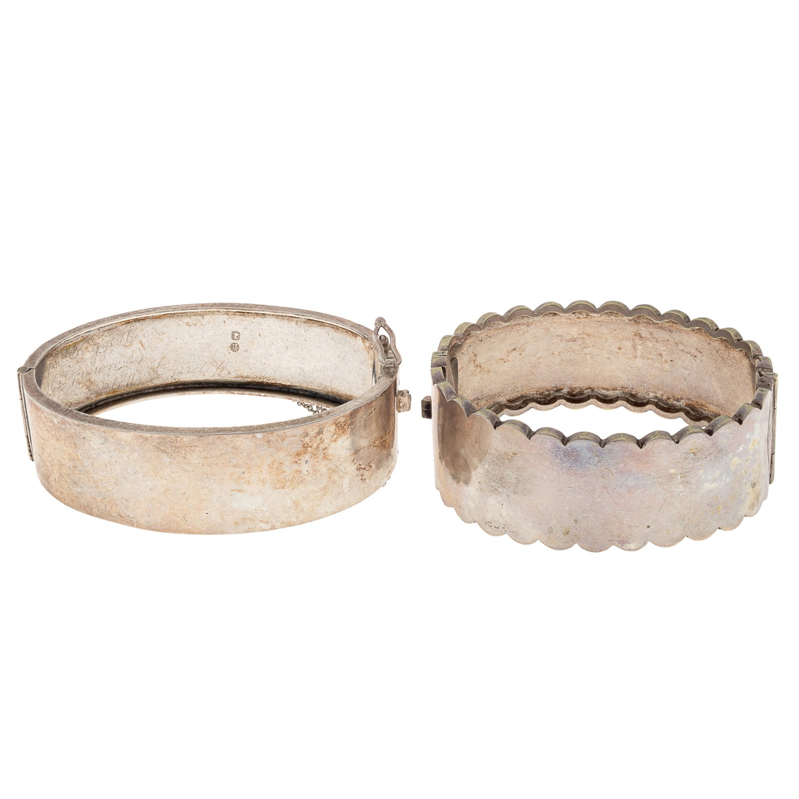 Two Victorian Silver Bracelets - 4