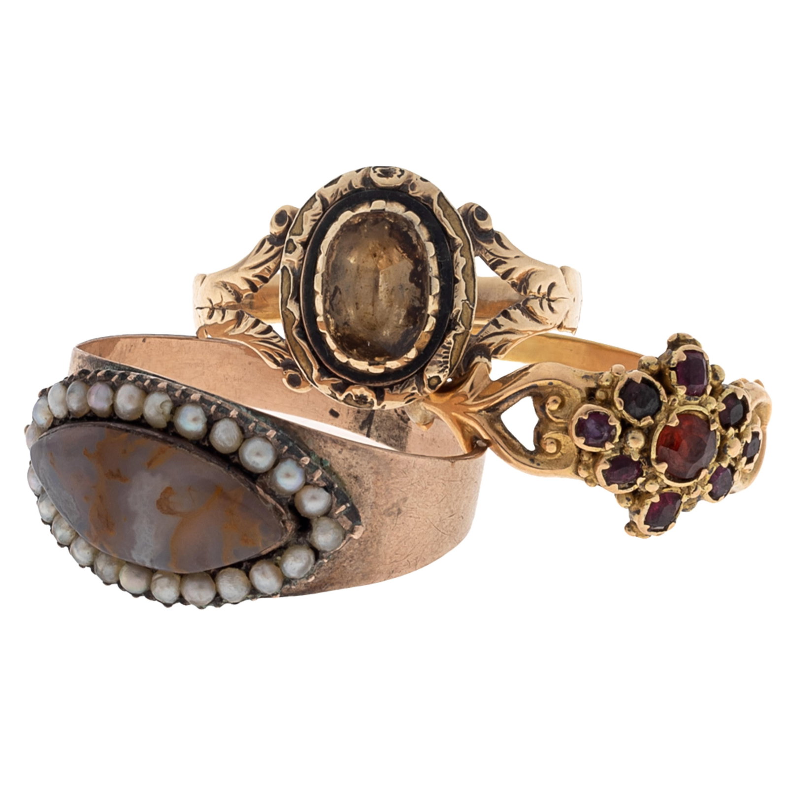 Collection of Three Antique Gold Rings (1 of 5)