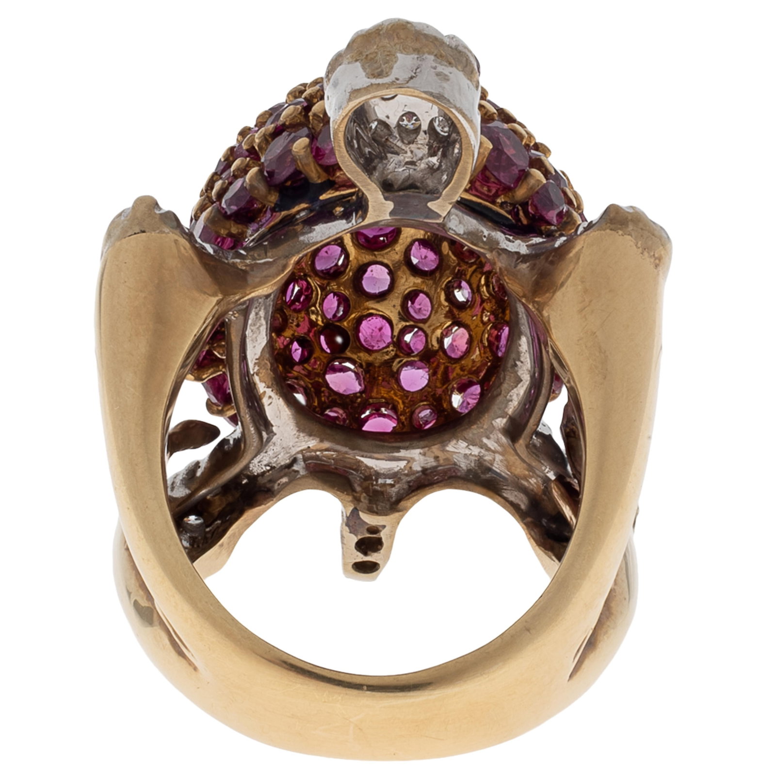 Diamond, Ruby, 14k Turtle Ring - 6