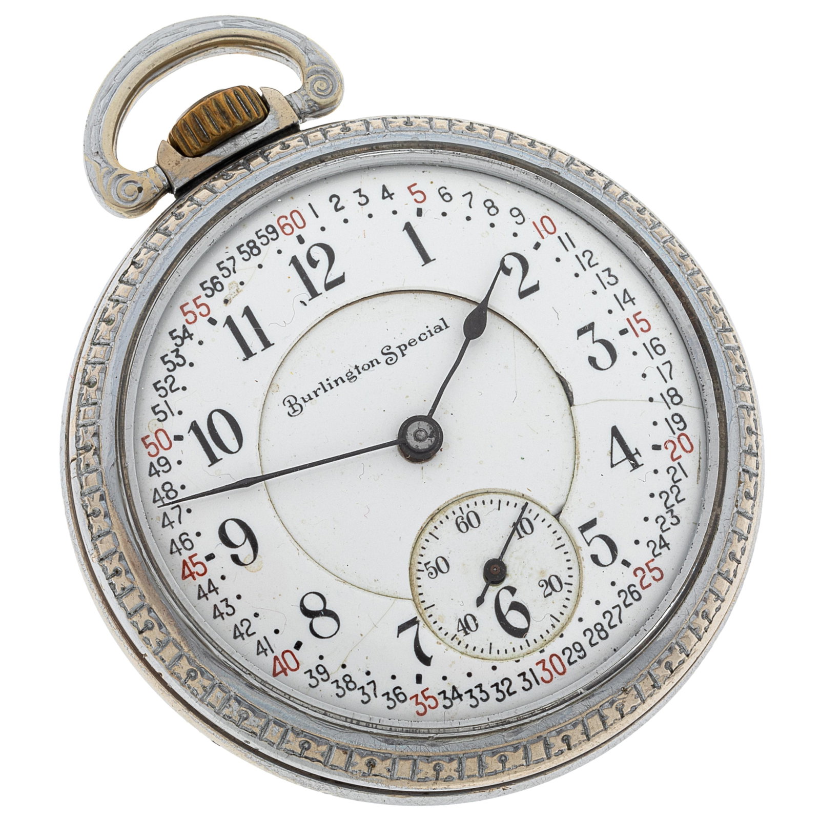 Burlington Special Open Face Pocket Watch (1 of 4)