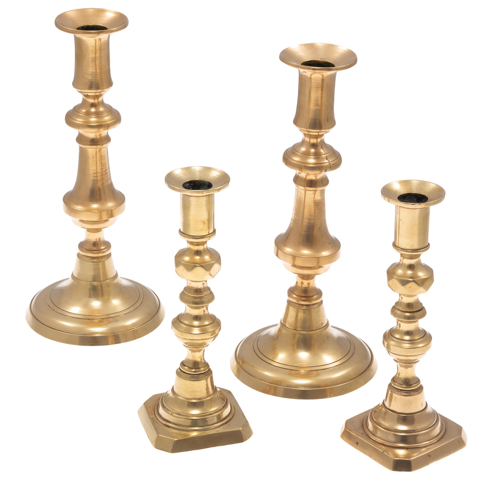 George III Brass Candlesticks (1 of 9)
