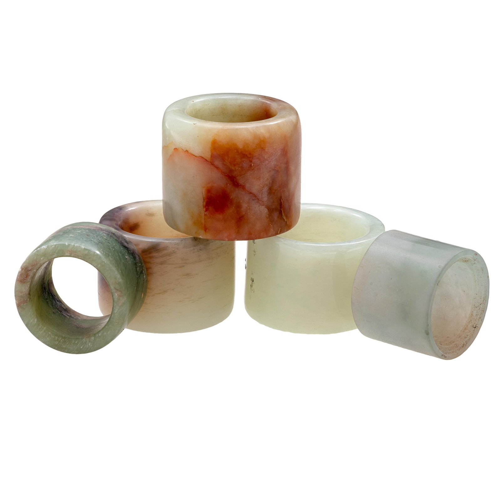 Five Jade Archer's Rings (1 of 6)