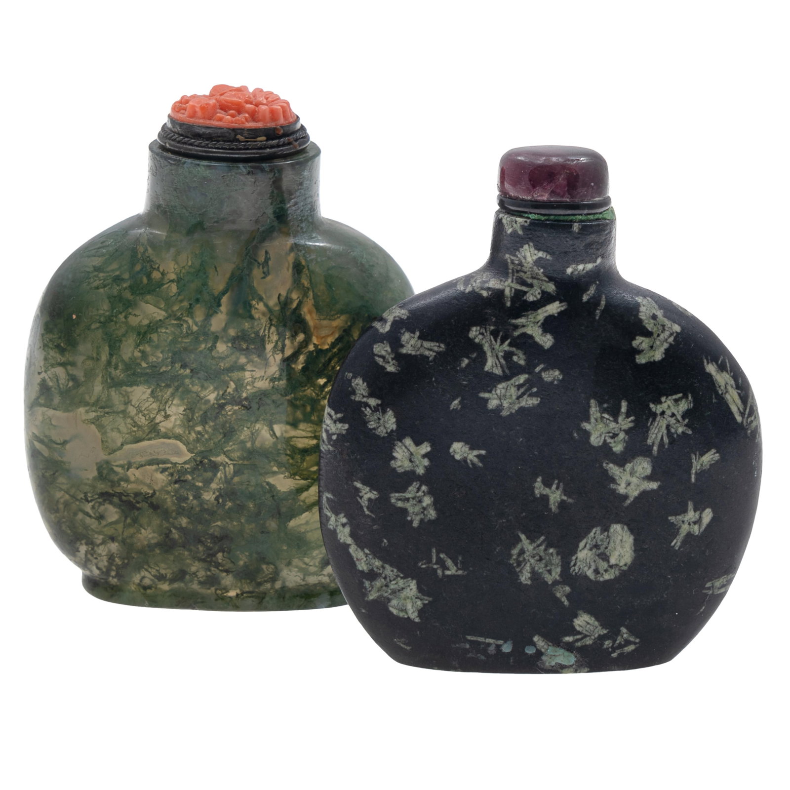 Two Hard Stone Snuff Bottles. (1 of 8)