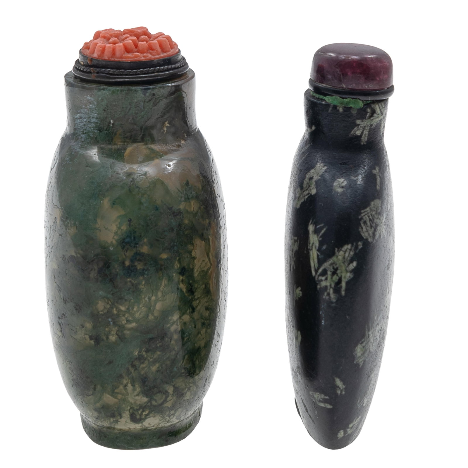 Two Hard Stone Snuff Bottles. - 4