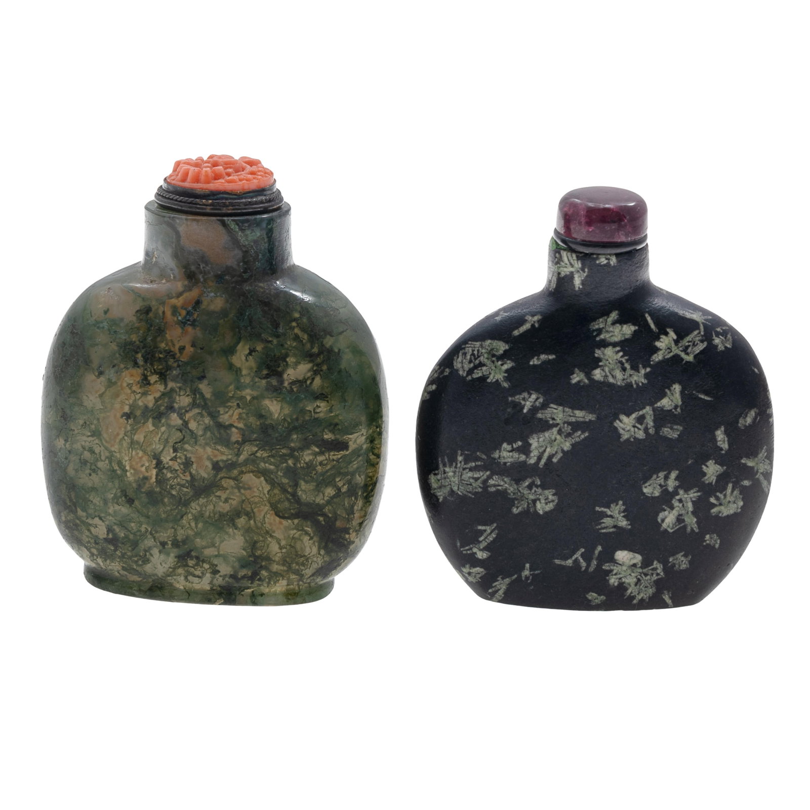 Two Hard Stone Snuff Bottles. - 5