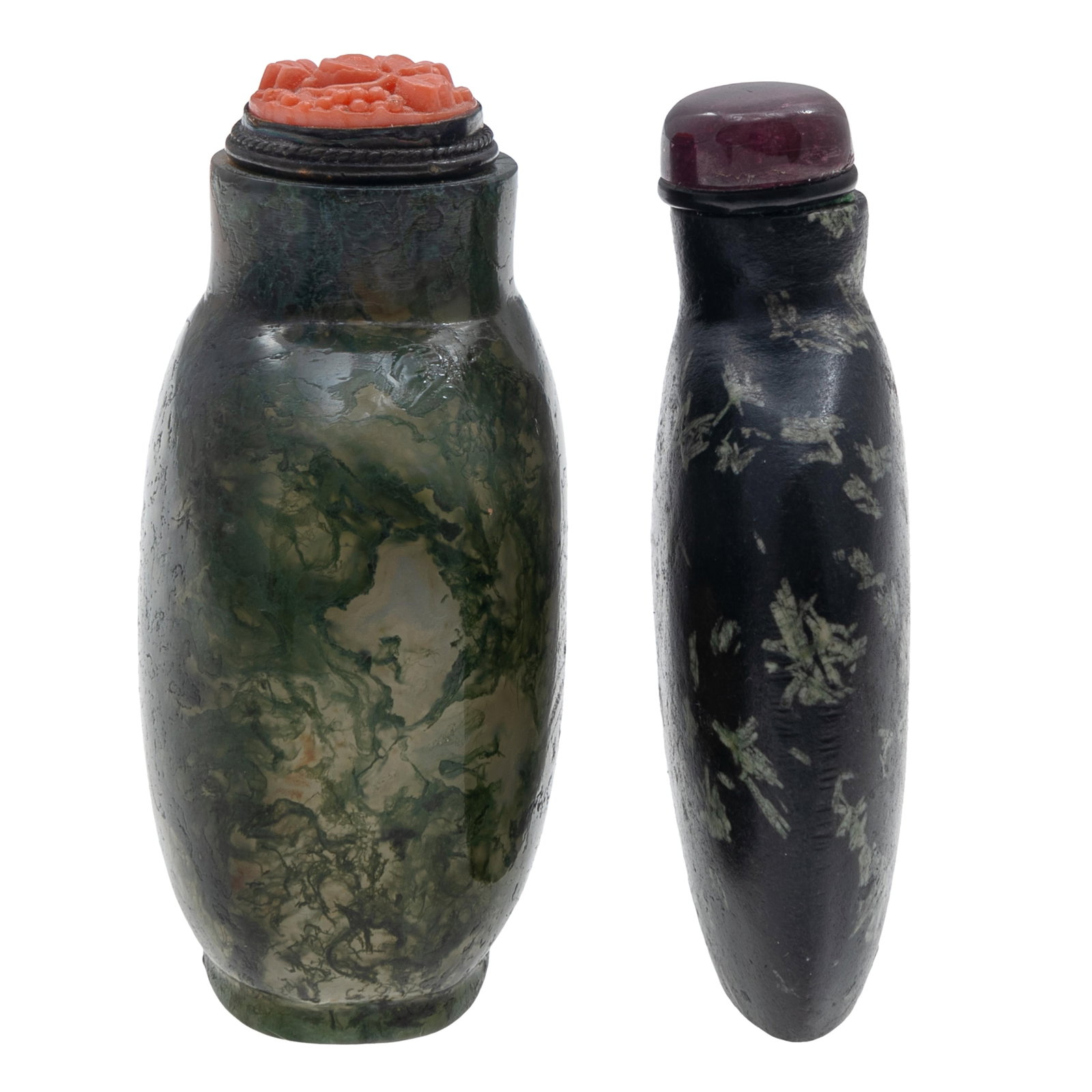 Two Hard Stone Snuff Bottles. - 6