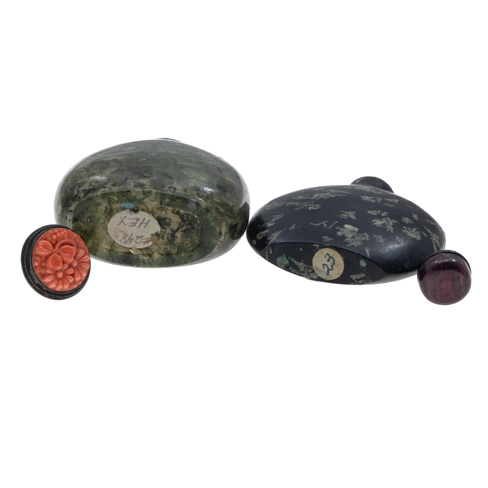 Two Hard Stone Snuff Bottles. - 8