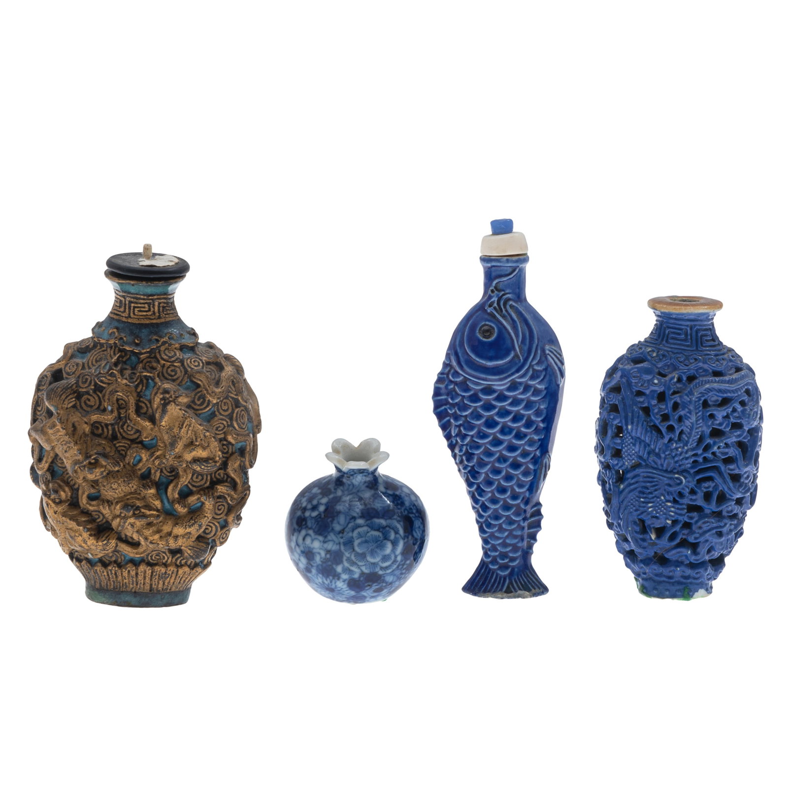Four Porcelain snuff bottles (1 of 7)