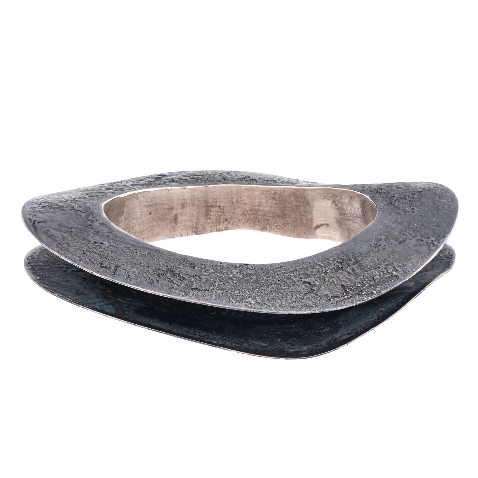 Silver, Niello Bracelet, Wall Against Wall, Gigi Mariani (1 of 4)
