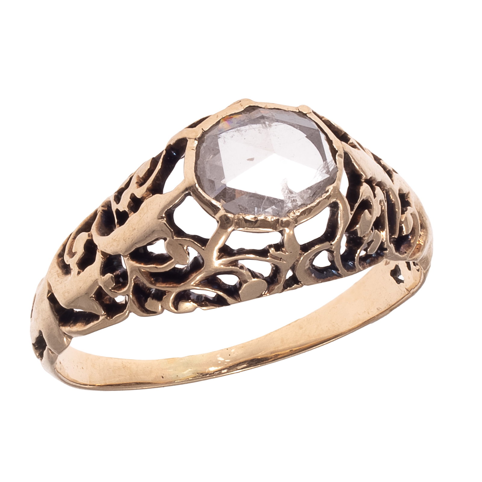 Diamond, 14k Yellow Gold Ring (1 of 5)