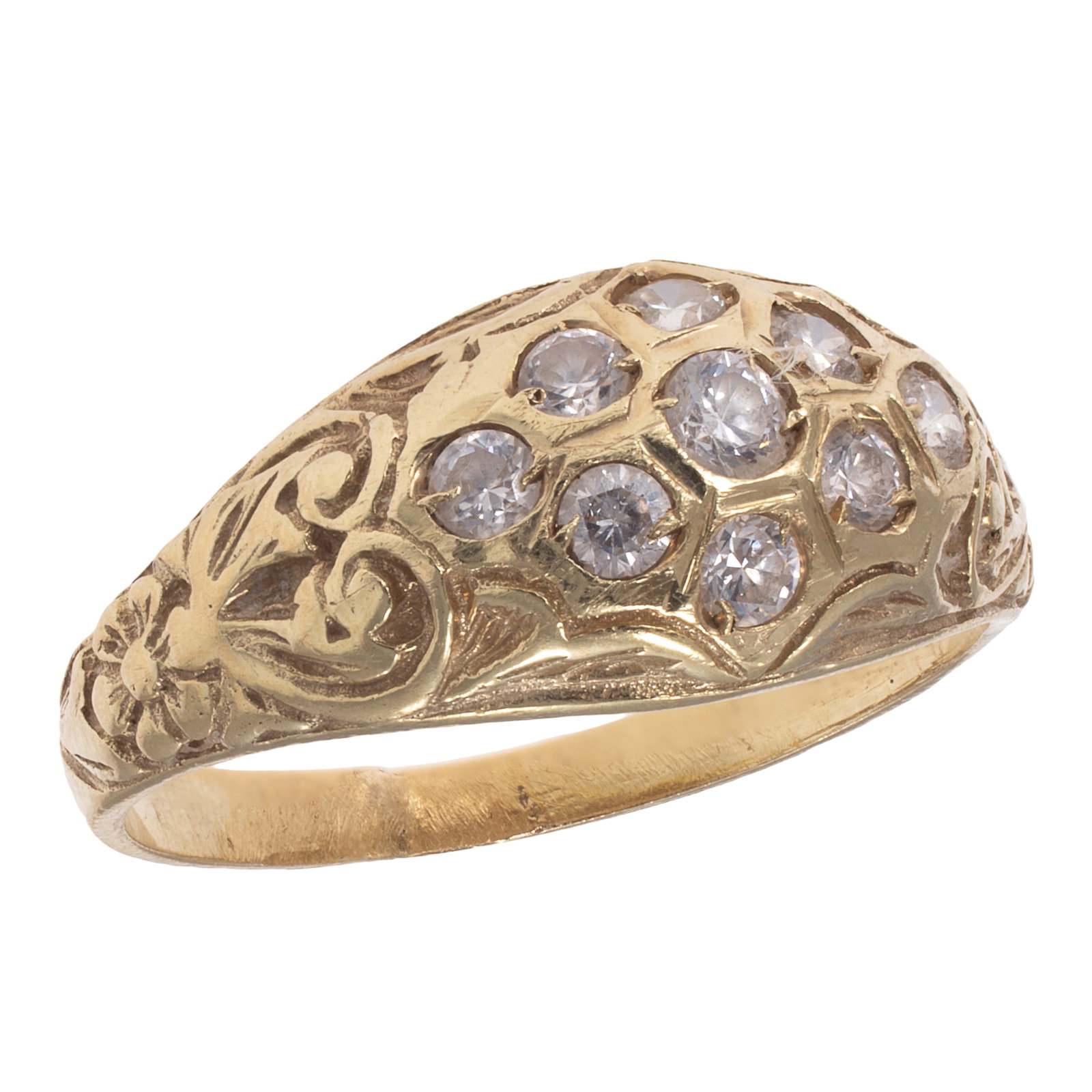 Diamond, 14k Yellow Gold Ring (1 of 5)