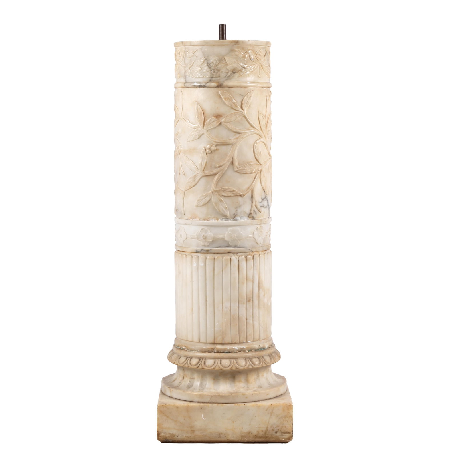 Neoclassical Carrara Marble Plinth - 4