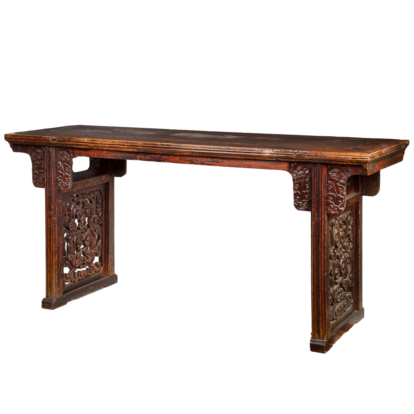 Chinese Carved Elmwood Altar Table (1 of 6)