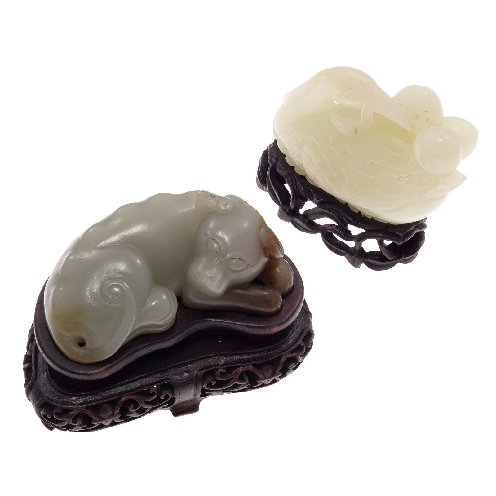 Two Carved Jade Figurines (1 of 4)