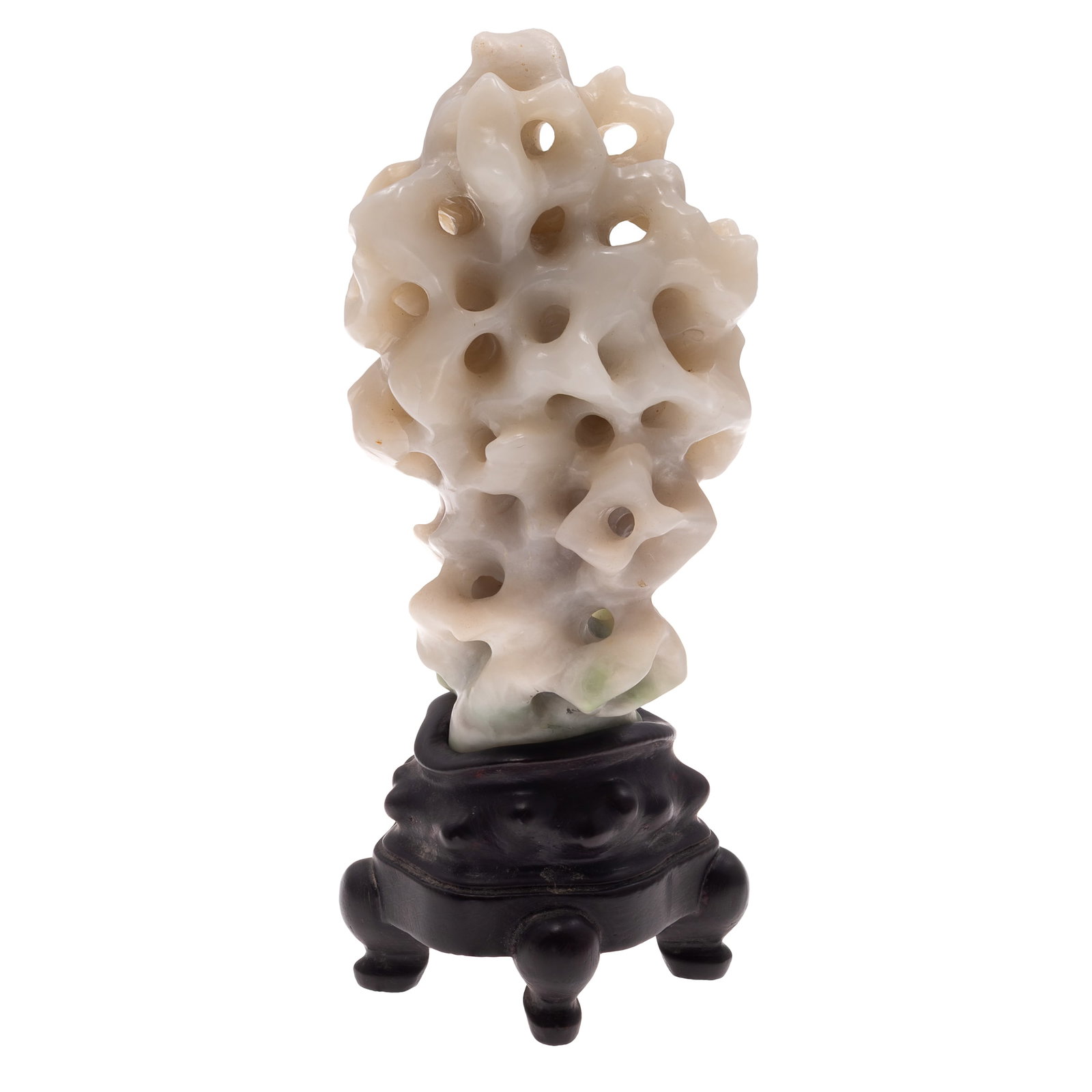 Carved Jade Like Hardstone Scholar's Rock (1 of 4)