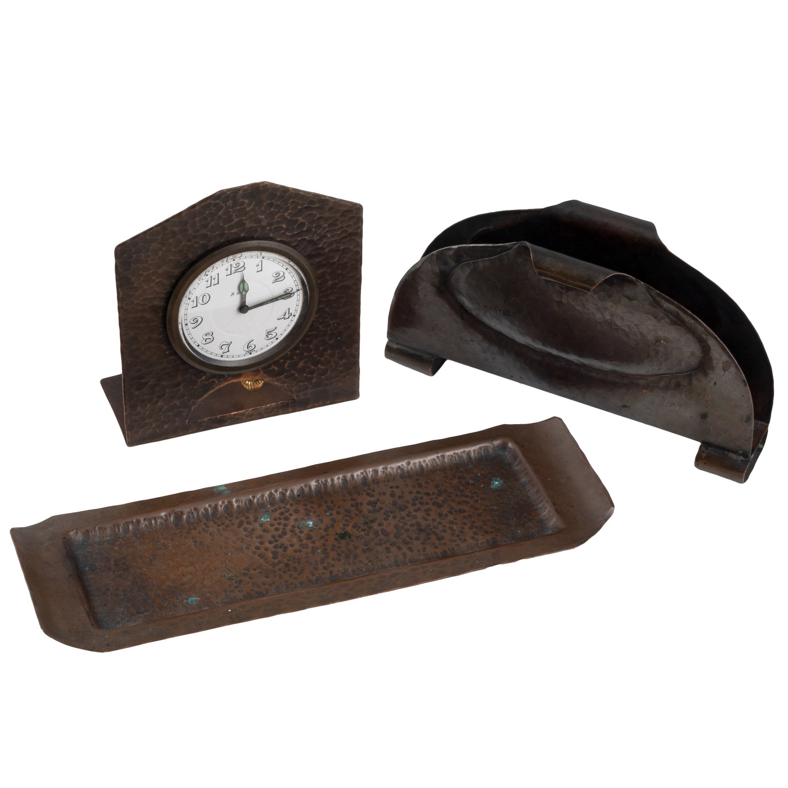 Arts & Crafts Hammered Copper Desk Accessories (1 of 3)