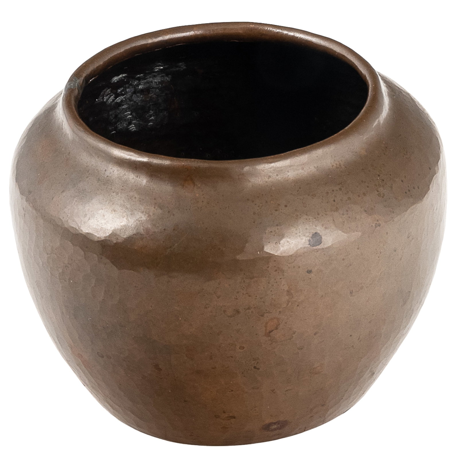 Dirk Van Erp Hammered Copper Vase: Dirk Van Erp Hammered Copper Vase Dirk van Erp (1860 - 1933) hammered copper vase with rolled rim. Impressed open-box Windmill mark to underside 'San Francisco / Dirk Van Erp.' USA c. 1915 - 1929 3