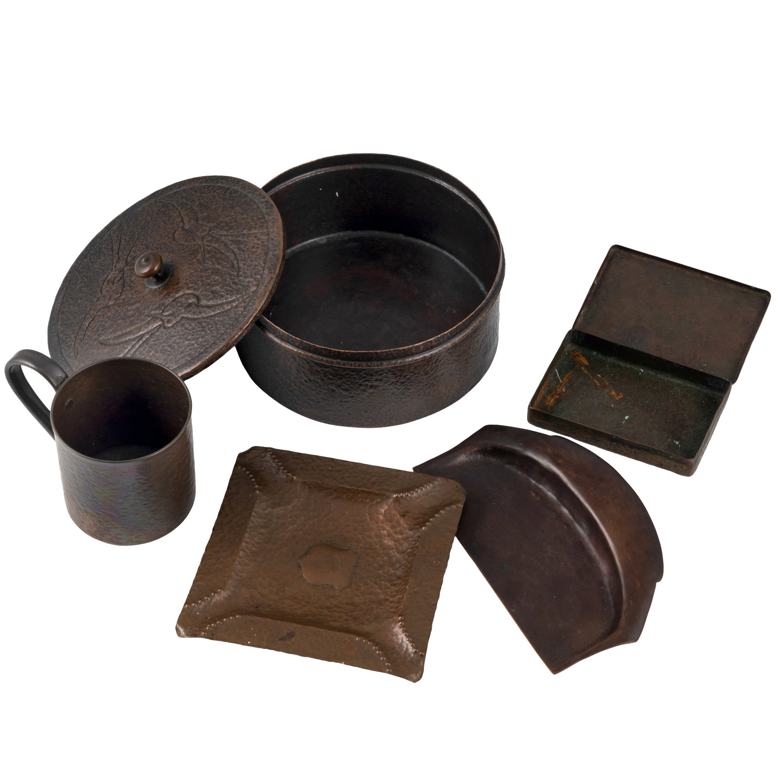 Hammered Copper Tabletop Items - 2