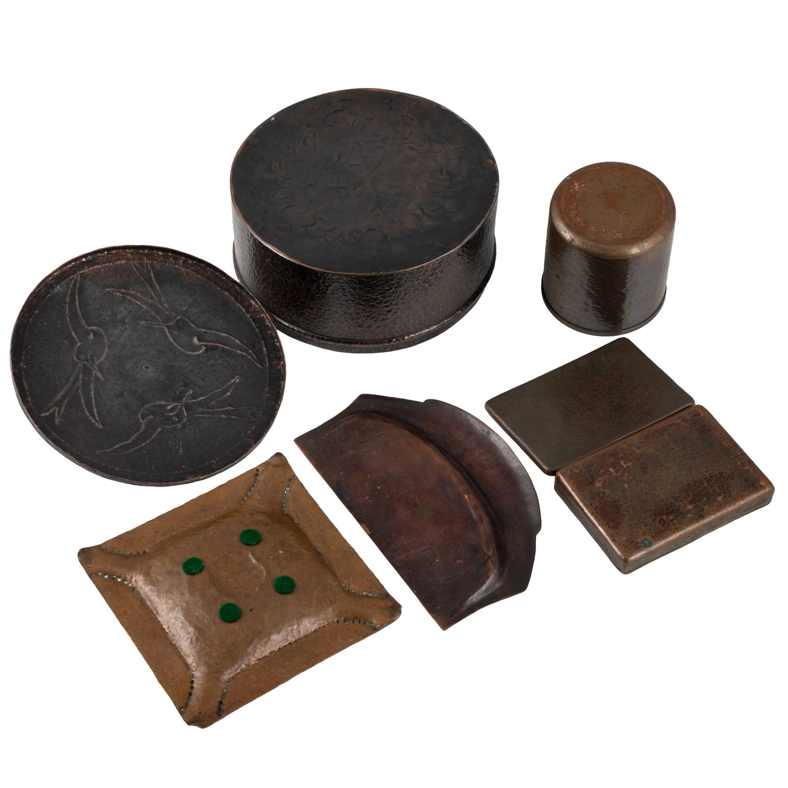 Hammered Copper Tabletop Items - 3
