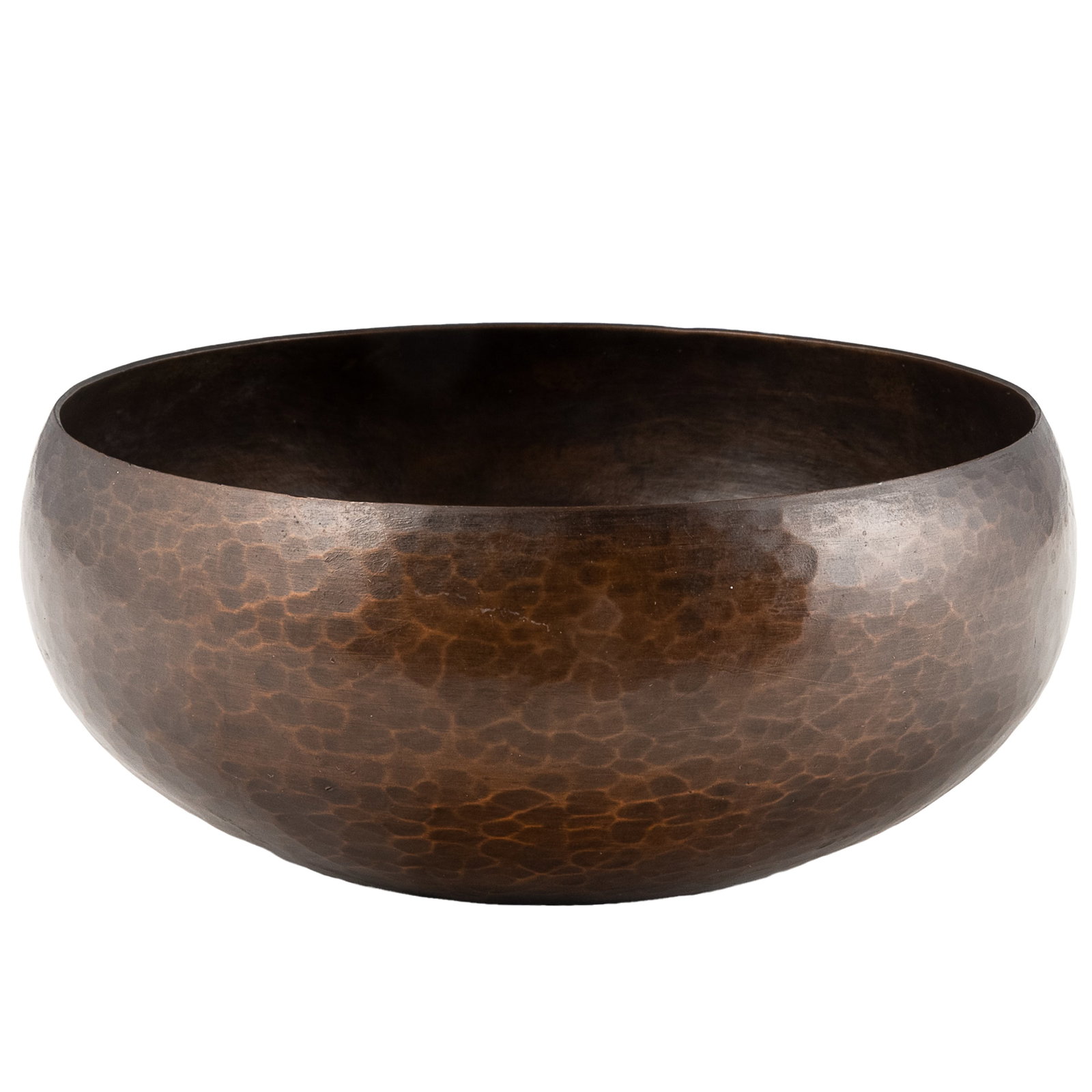 Rebecca Cauman Hammered Copper Bowl: Rebecca Cauman Hammered Copper Bowl Rebecca Cauman (1882-1964) hammered copper bowl. Impressed maker mark 'Cauman' to underside. Circa 1920's. 2 1/2in. x 5 1/2in (6 1/4cm. x 14cm) Condition: Possibly