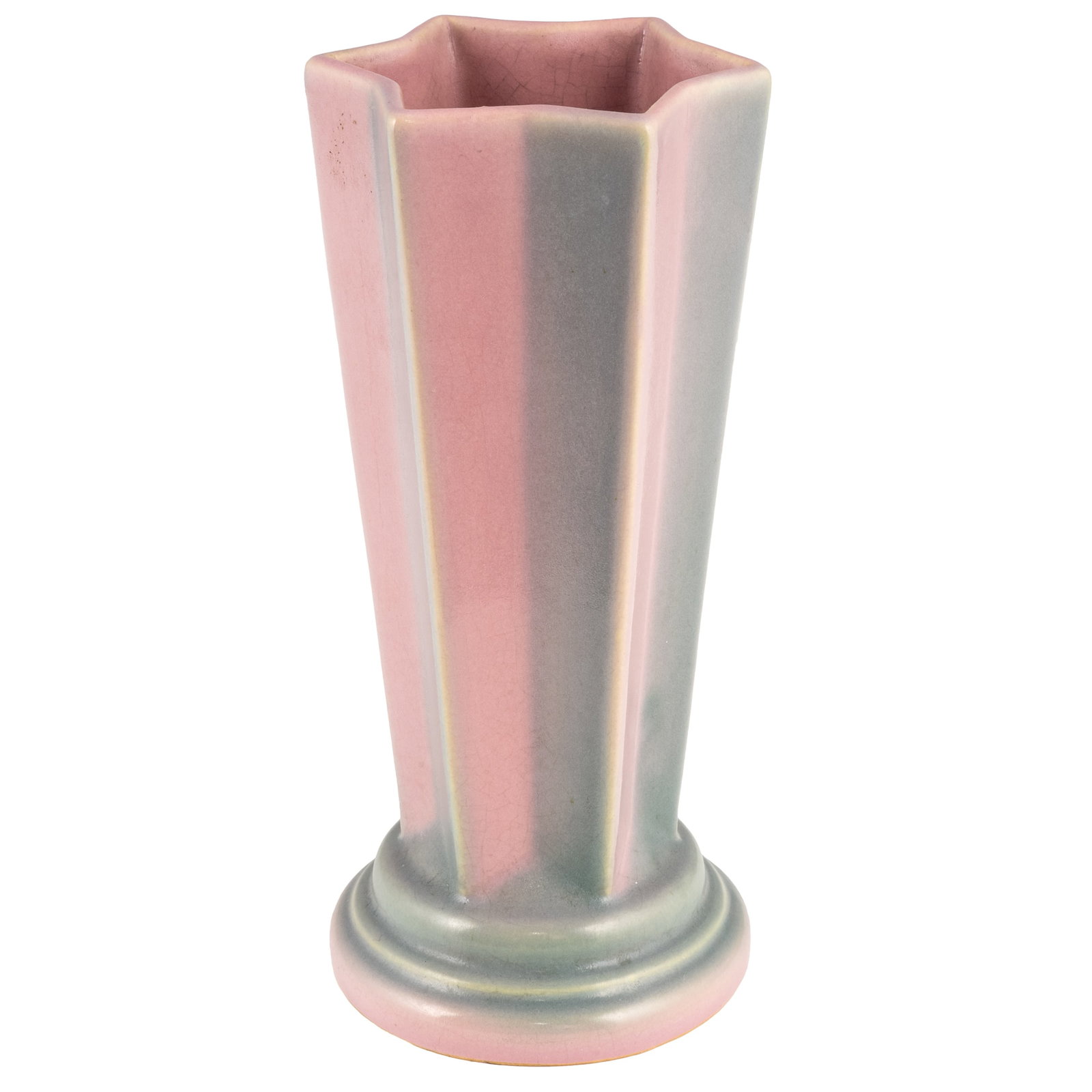 Roseville Pottery Futura Pleated Star Vase (1 of 6)
