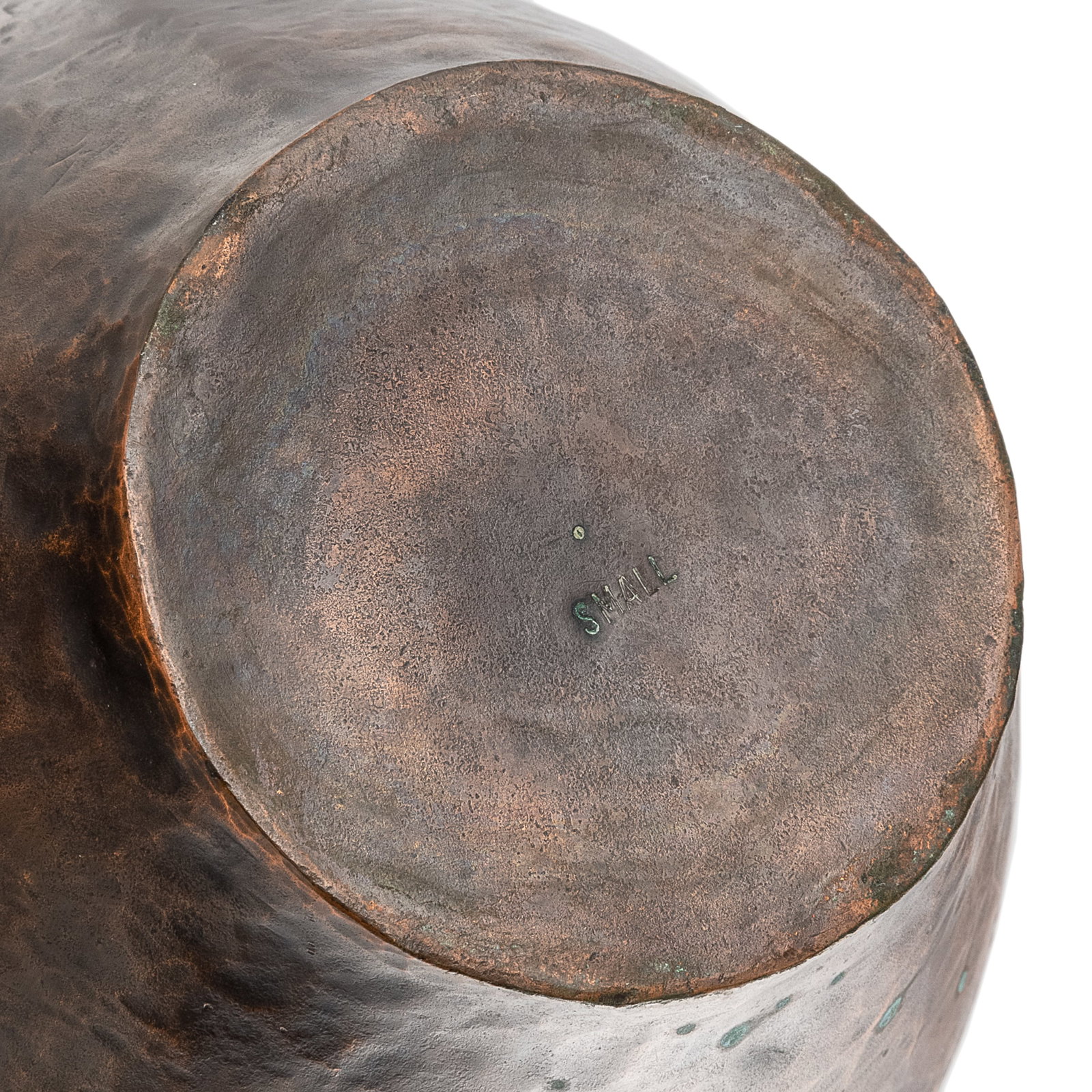 Hammered Copper Pleated Vase - 6