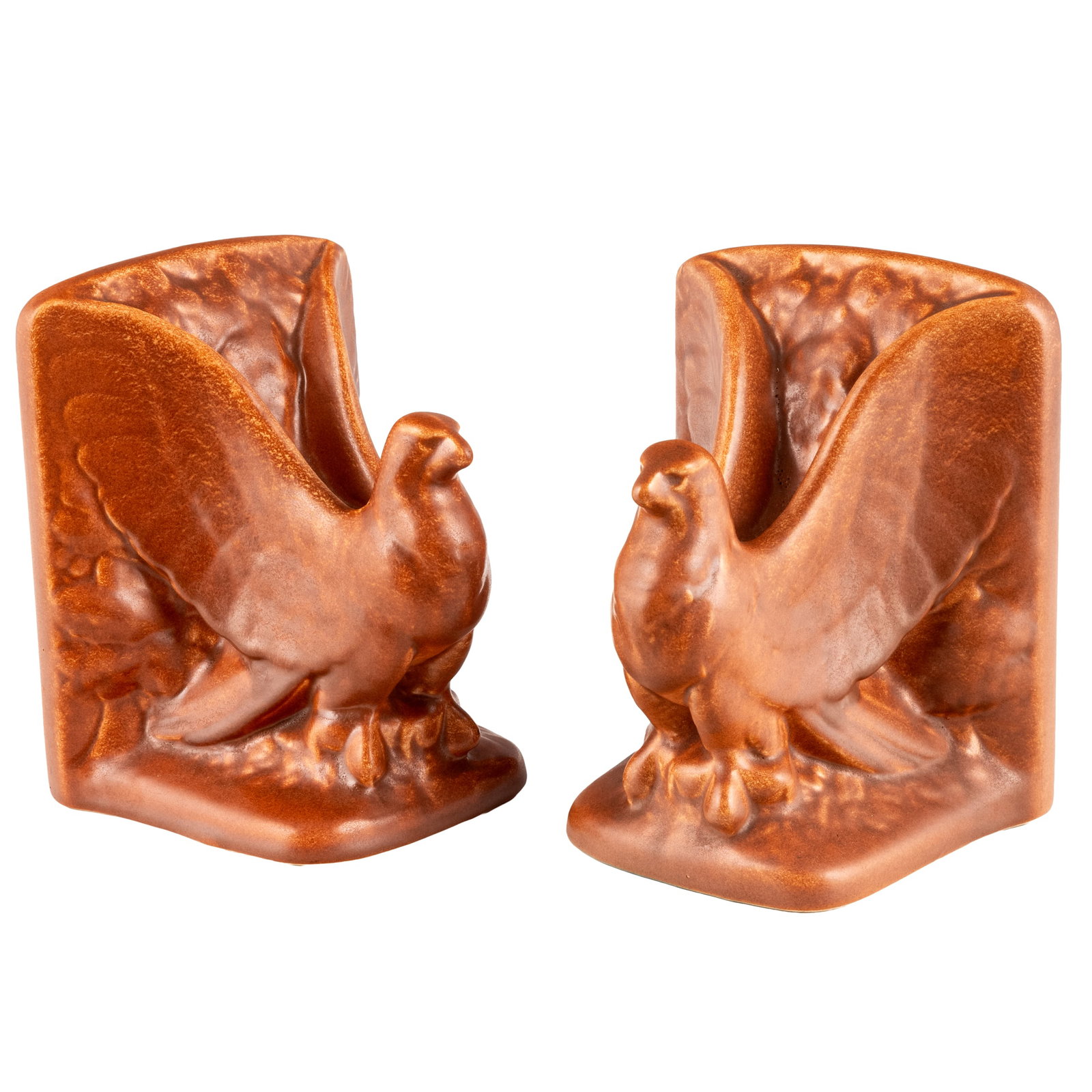 RumRill Pottery Art Deco Eagle Bookends (1 of 6)