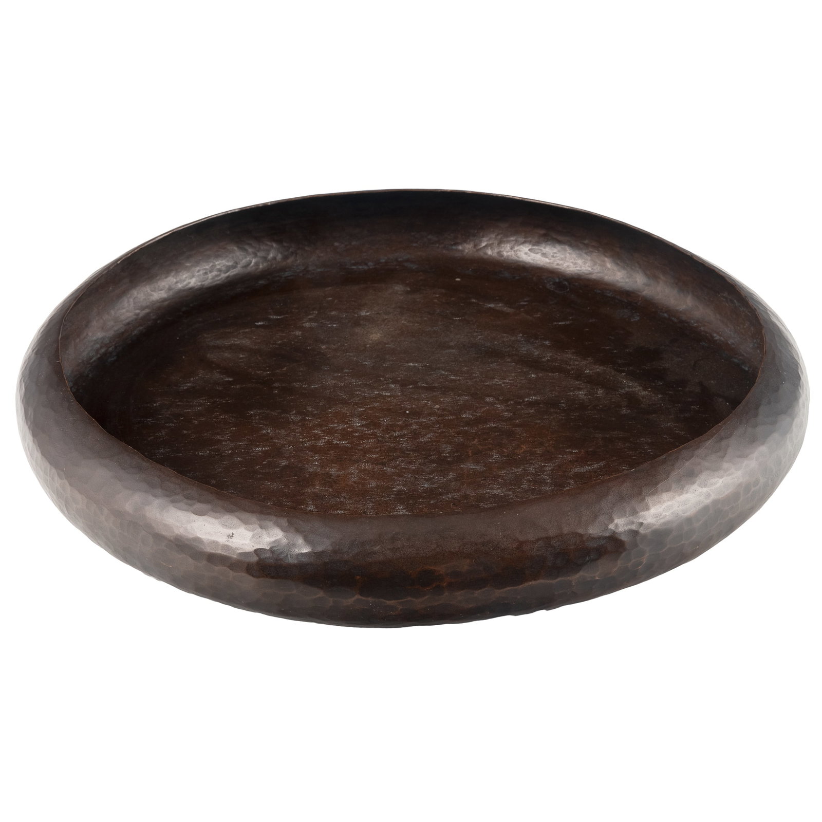 Fred Brosi Hammered Copper Low Bowl (1 of 5)