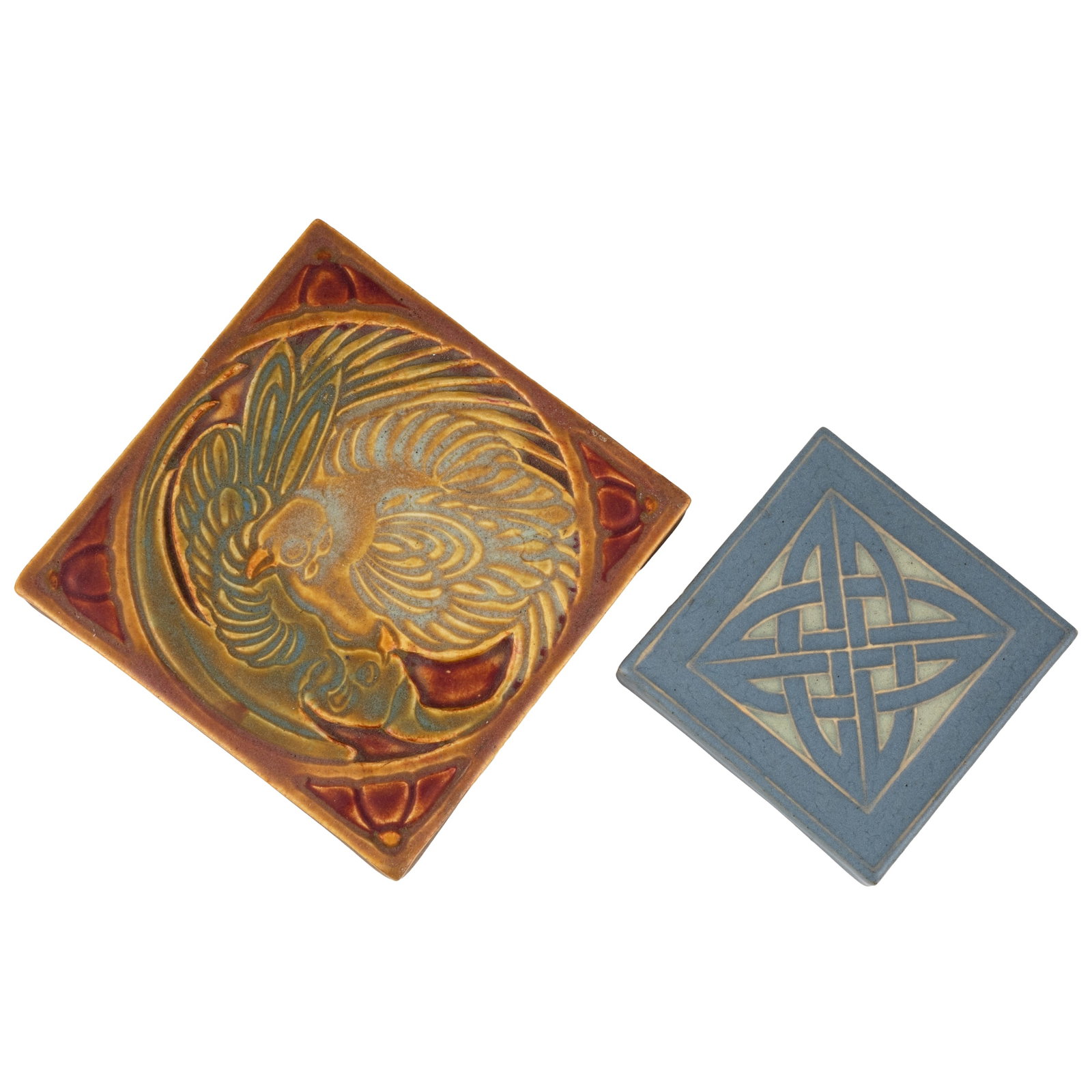 Two Rookwood Pottery Trivet Tiles (1 of 3)
