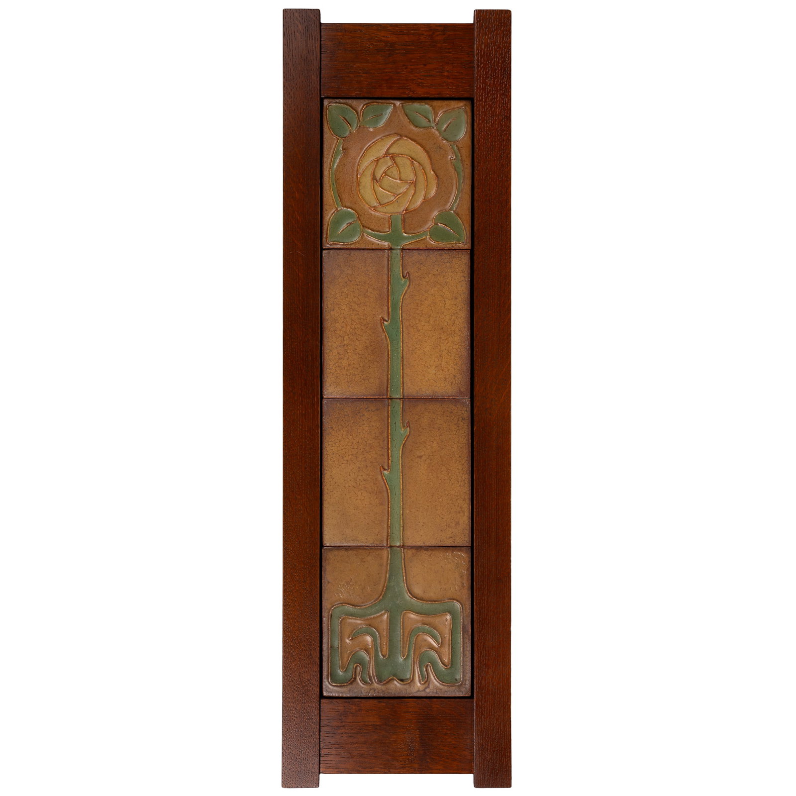 Rookwood Faience Framed Eden Rose Tiles (1 of 5)