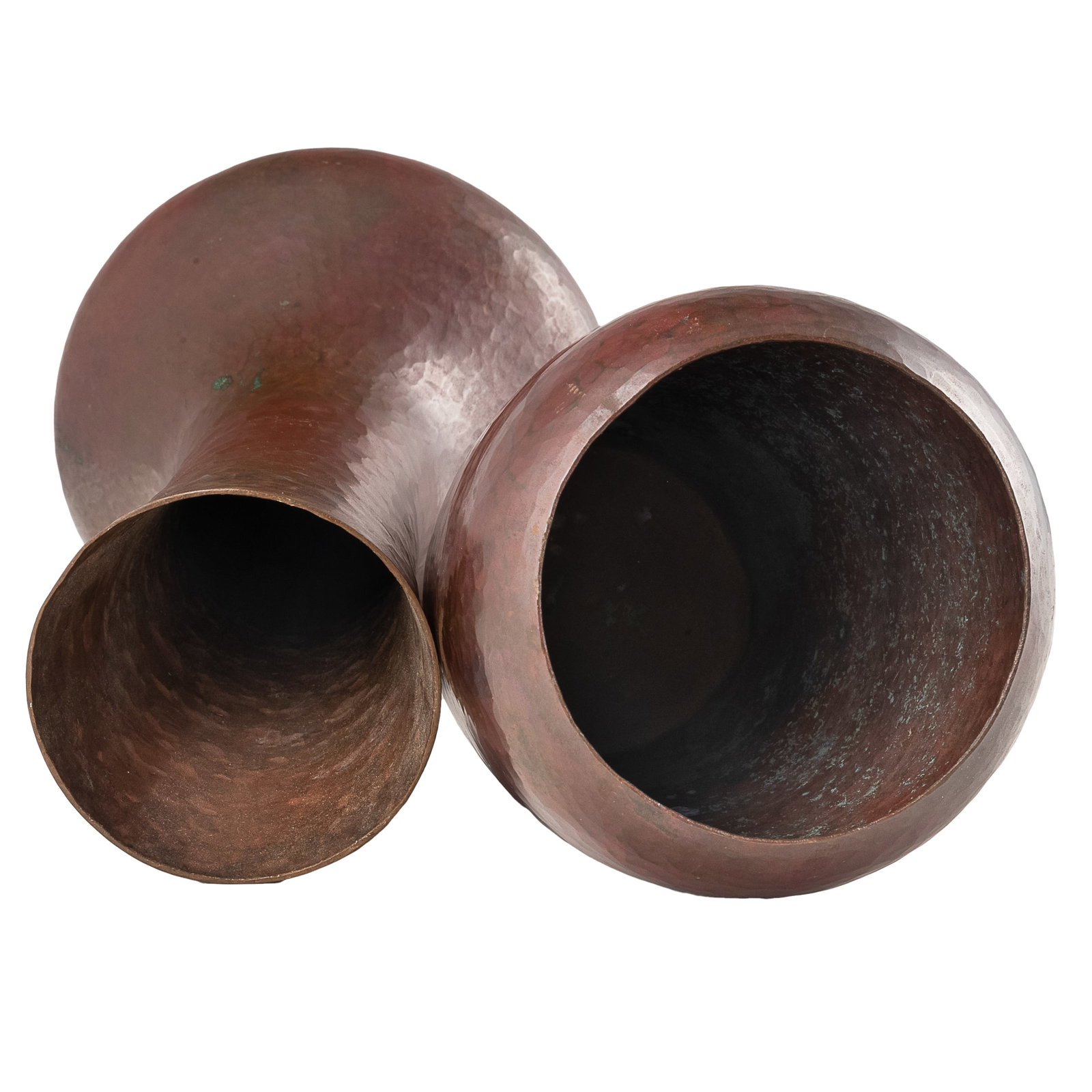Two Ramon Ramirez Hammered Copper Vases - 3