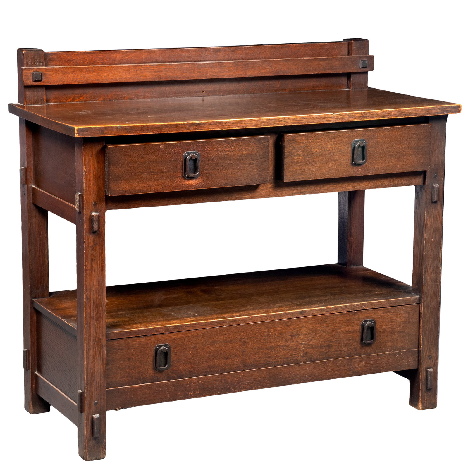 Gustav Stickley Style Oak Server (1 of 5)
