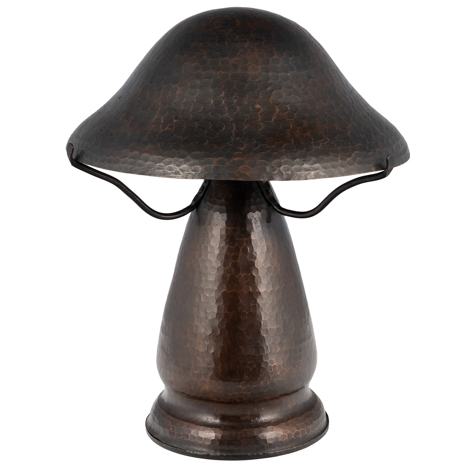 Arts & Crafts Style Hammered Copper Boudoir Lamp (1 of 8)