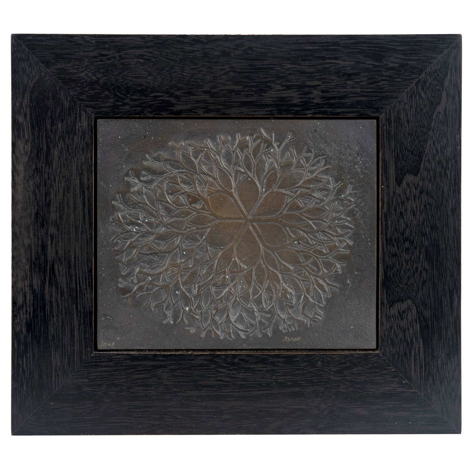 Ruth Asawa (American, 1926-2013).: Ruth Asawa (American, 1926-2013). Untitled (Flower), 1979. Bronze bas-relief, incised 'Asawa' (lower right), numbered 1069 (from an edition of 2500) at lower left, designed as a special edition for Cr
