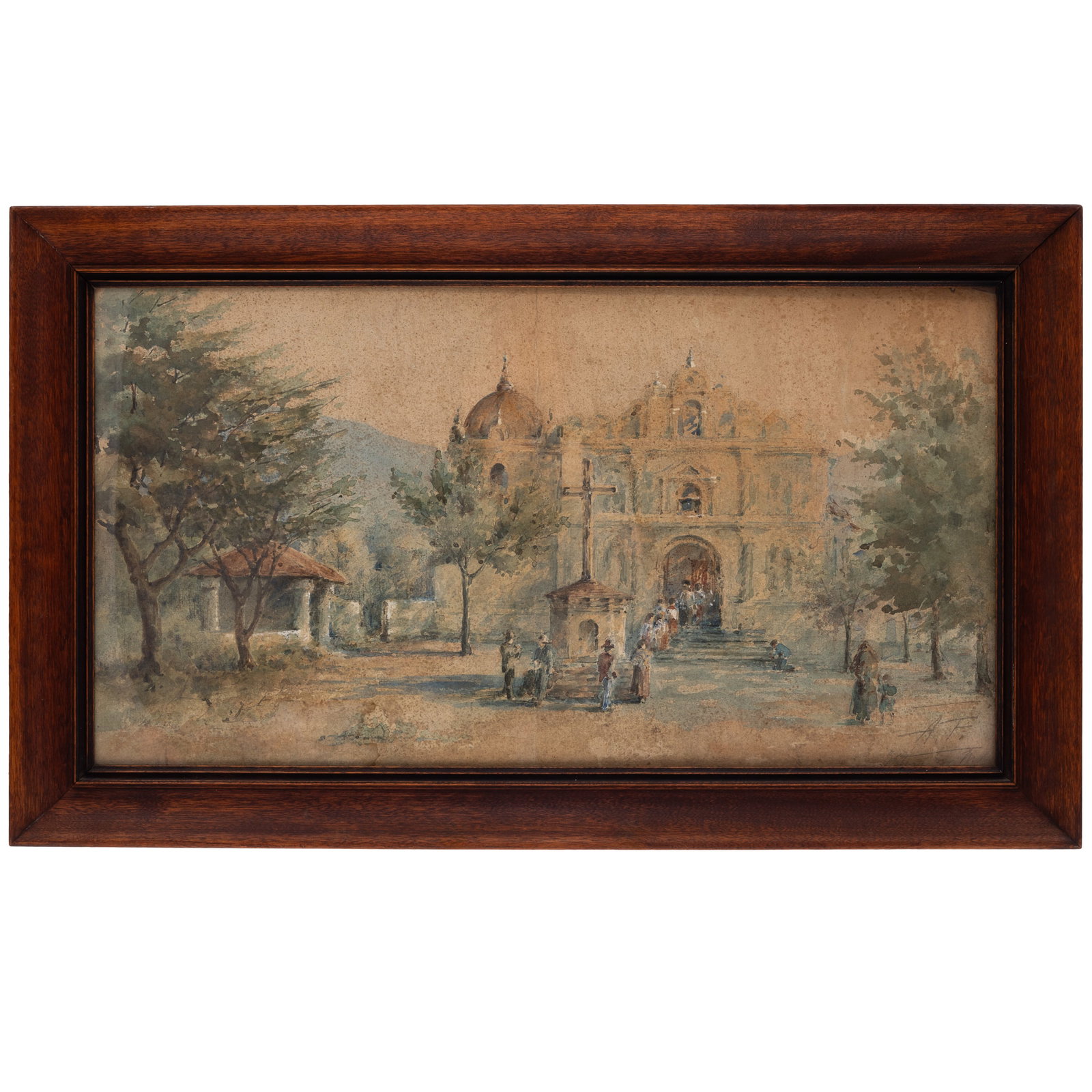 Watercolor, Spanish Mission (1 of 4)