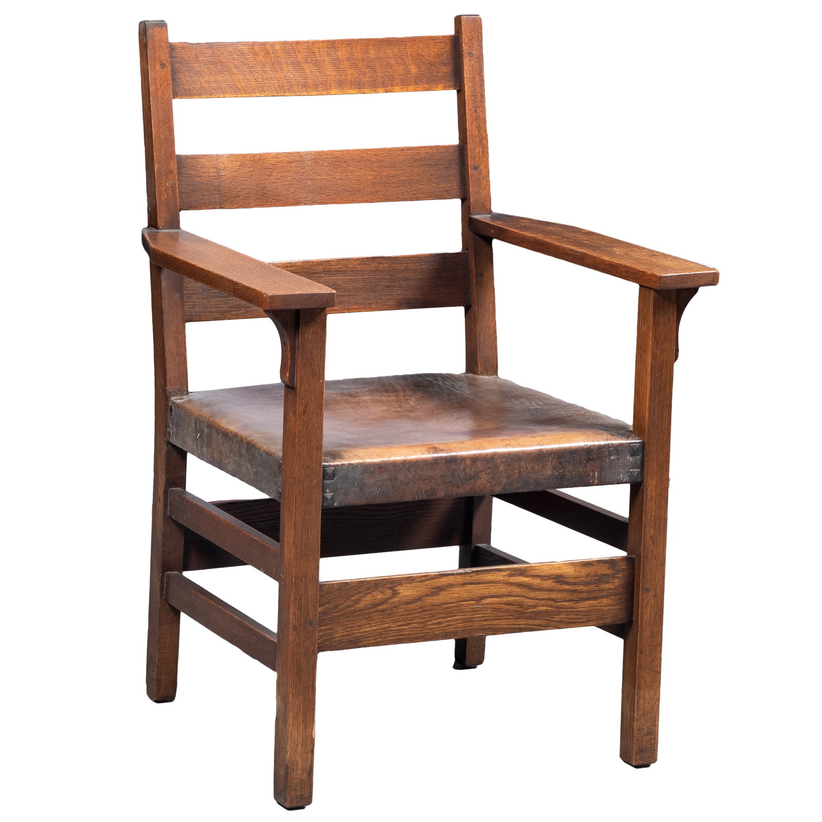 Gustav Stickley Craftsman Workshops Armchair #310 1/2 (1 of 5)
