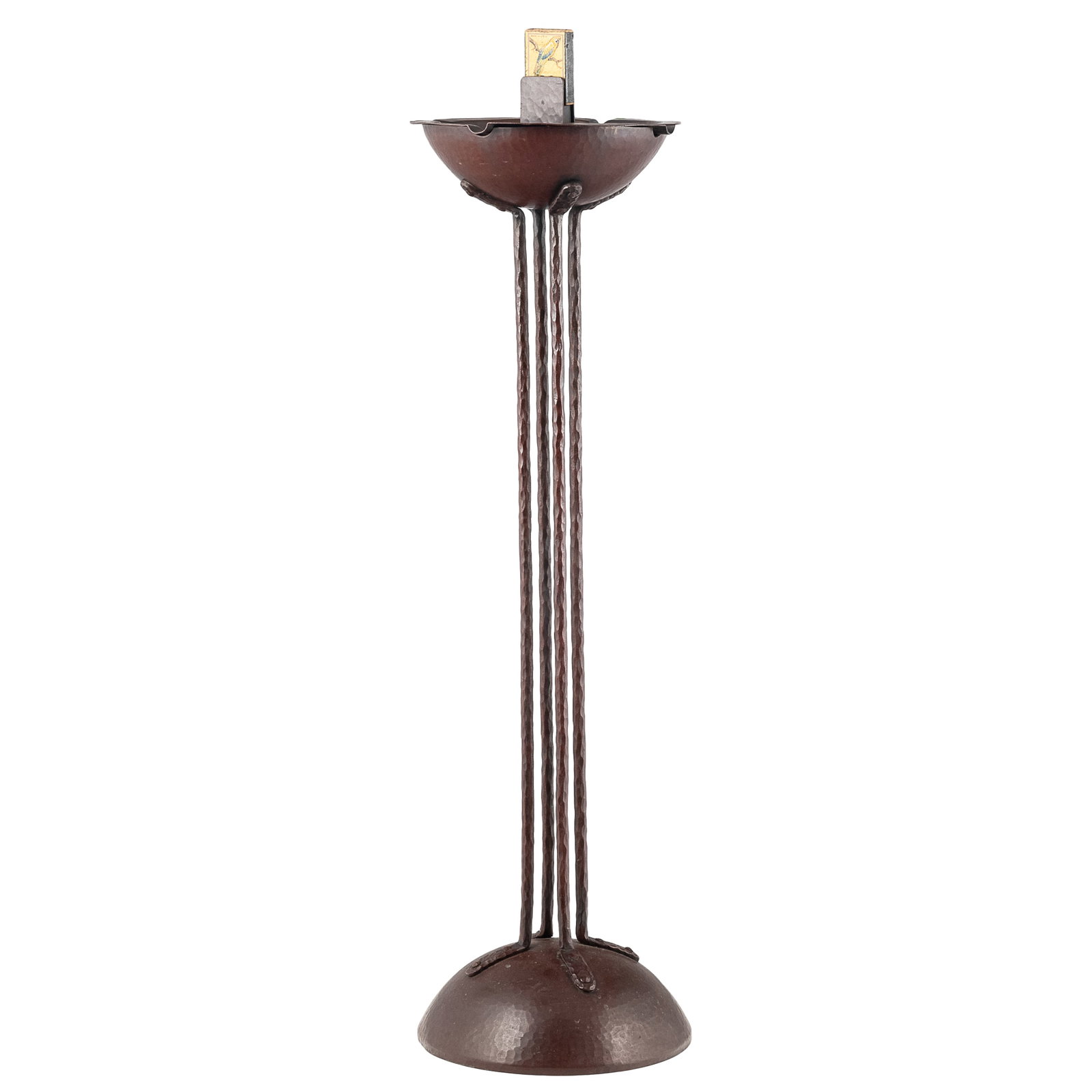 Dirk Van Erp Hammered Copper Smoking Stand (1 of 6)