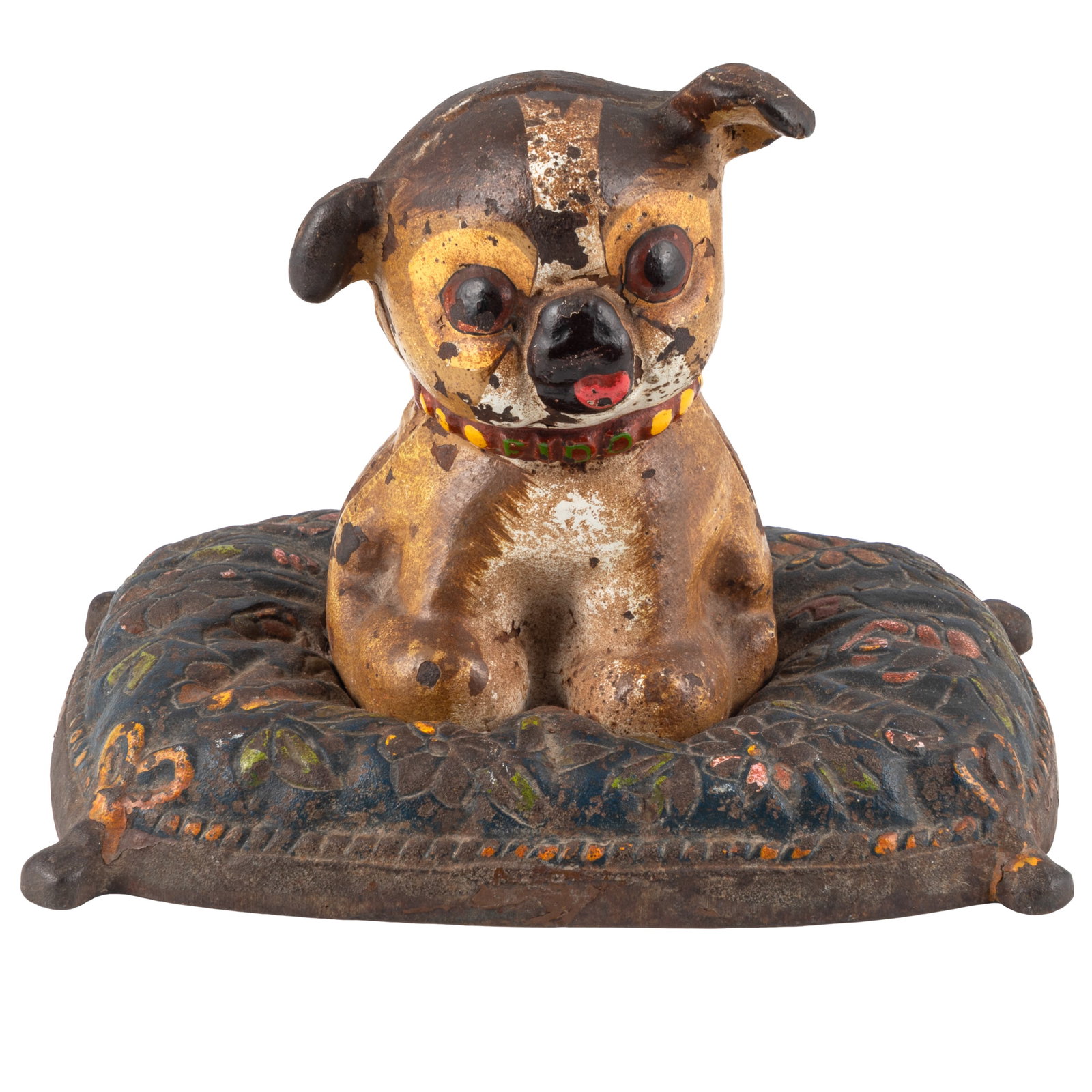 Hubley Fido on a Pillow Cast Iron Bank (1 of 4)