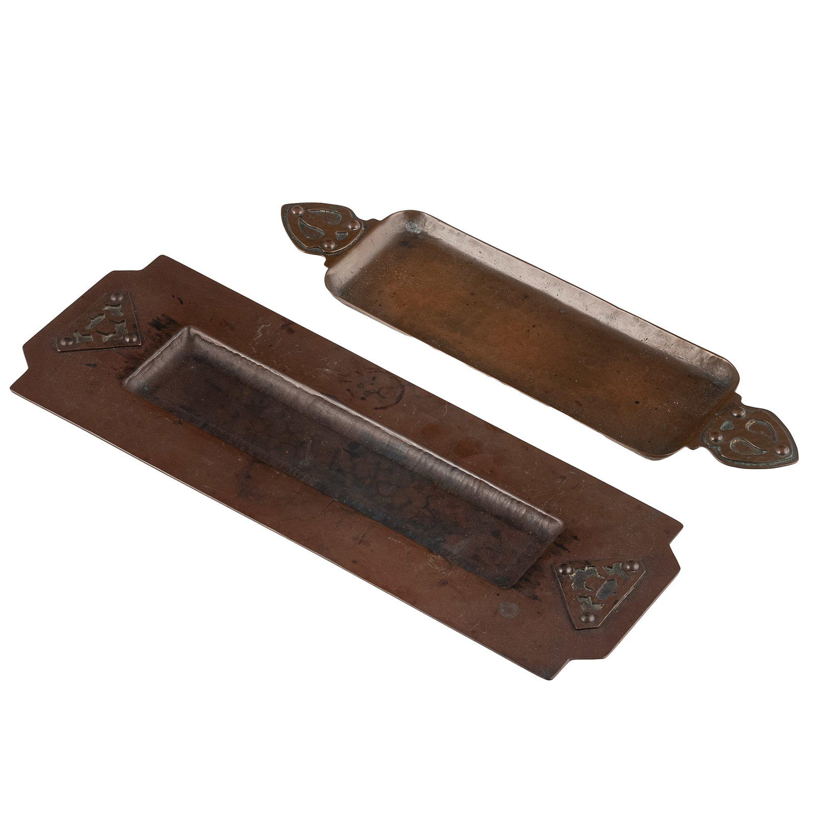 Dirk Van Erp Hammered Copper Pen Trays (1 of 3)