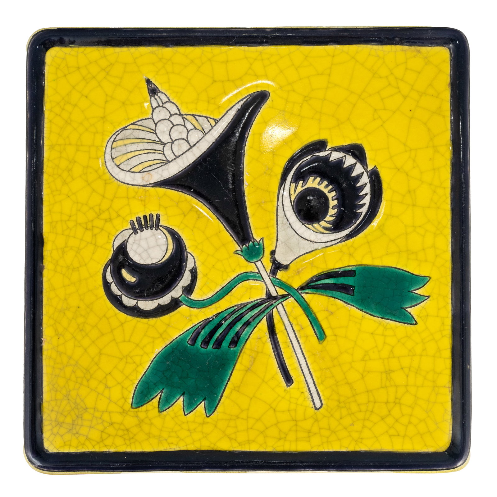 Longwy, France, Ceramic Trivet (1 of 4)