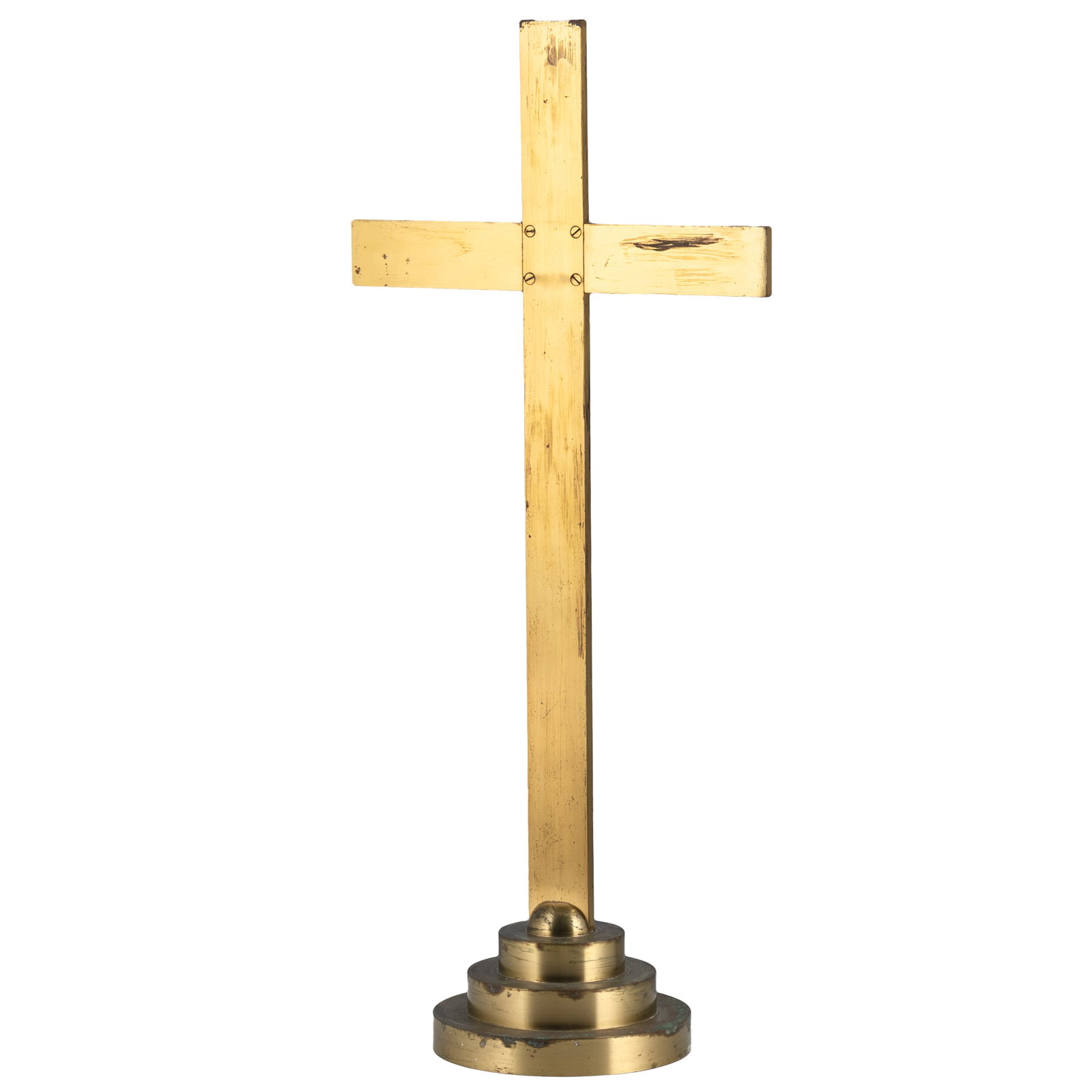 Large Brass Cross - 4
