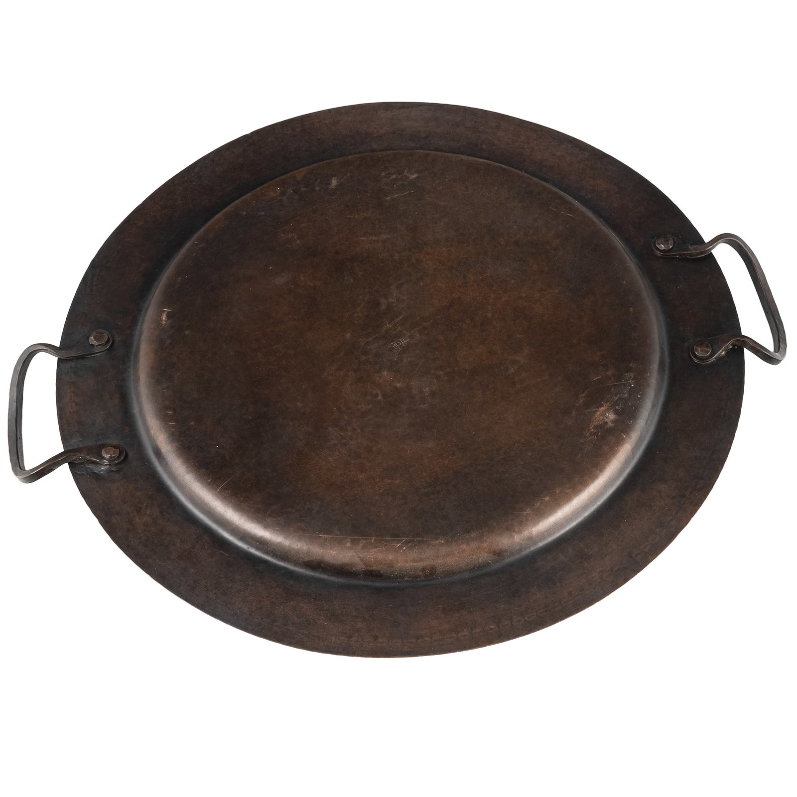 Roycroft Hammered Copper Large Two Handled Tray - 2
