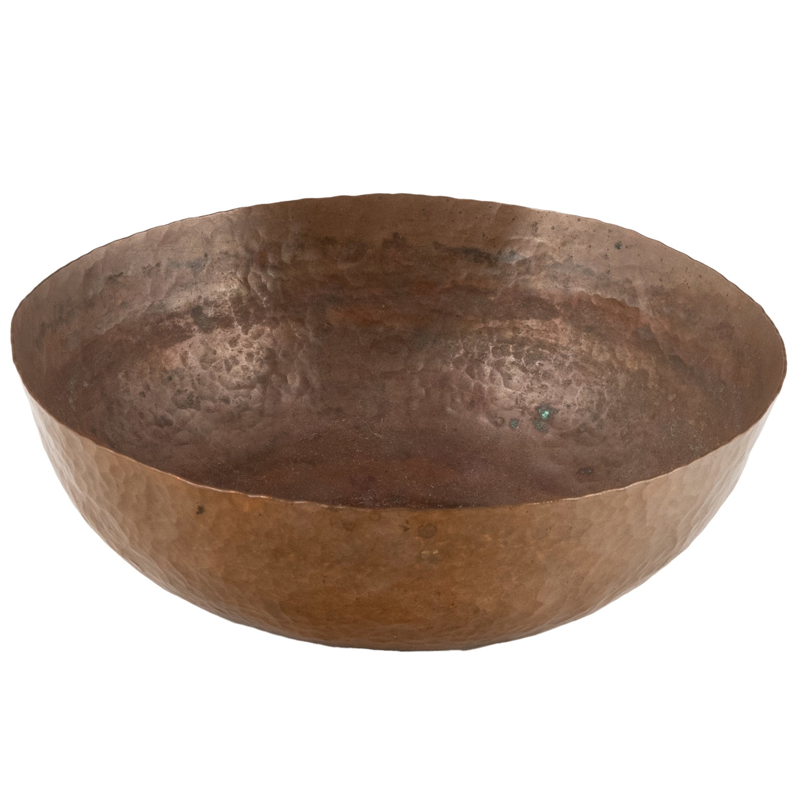 Dirk Van Erp Hammered Copper Bowl: Dirk Van Erp Hammered Copper Bowl Dirk van Erp (1860 - 1933) hammered copper small bowl. Impressed open-box windmill mark to underside 'San Francisco / Dirk Van Erp.' 1 3/4in x 5in (4 1/2cm x 12 3/4cm
